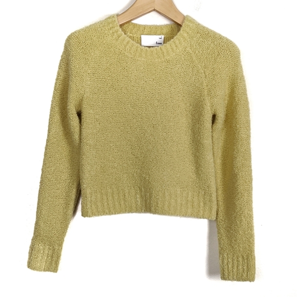 Aritzia Wilfred Free Elsie Fuzzy Crewneck Sweater